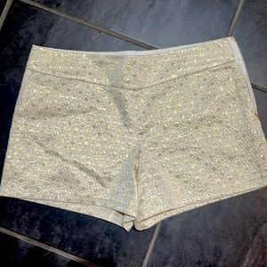 Lily Pulitzer gold shorts Makenna  cocktail shorts